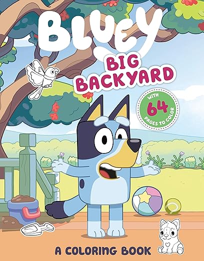 Bluey's Backyard Coloring Book